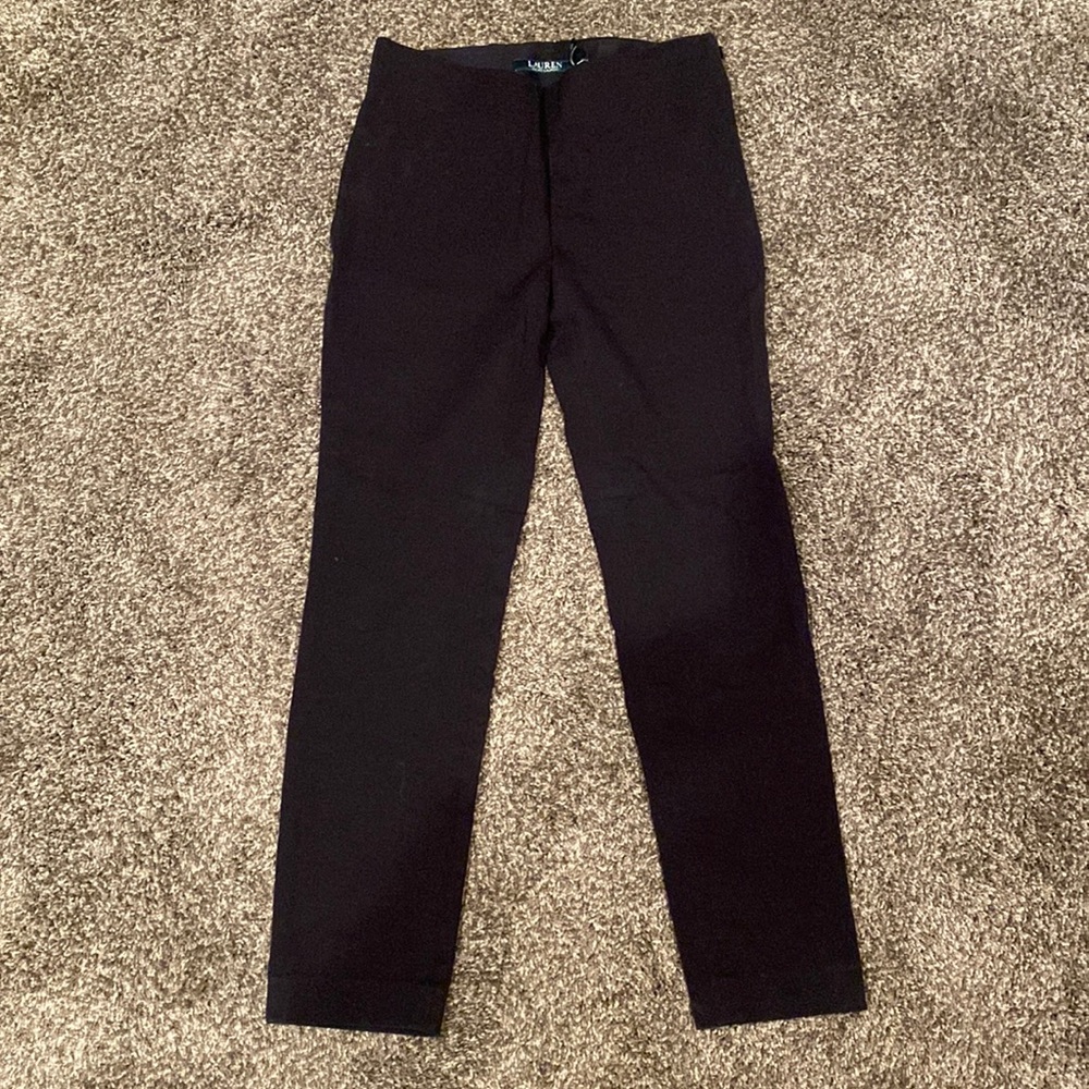 Lauren by Ralph Lauren black crop pants- size 0